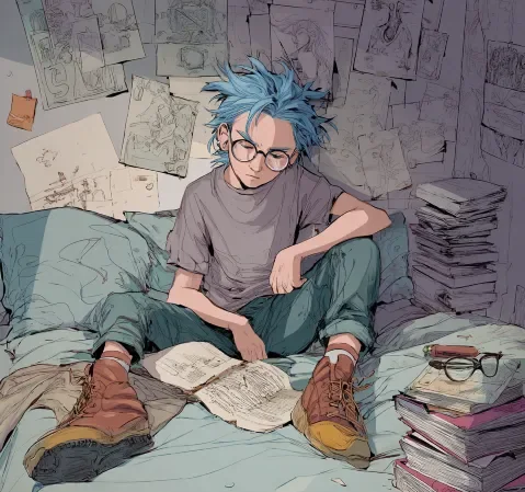 奇幻冒险题材漫画封面，旅途与遗迹场景的封面墙作品