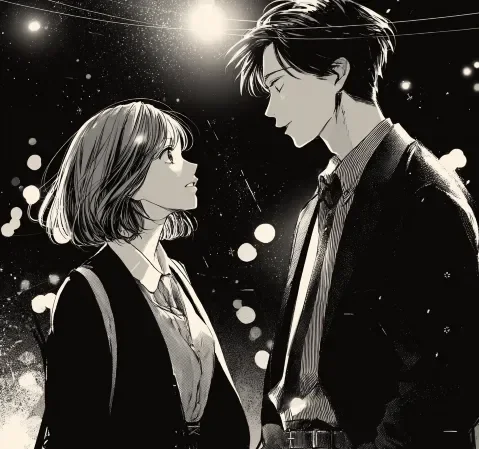 治愈生活题材漫画封面，烘焙室与街区场景的封面墙作品